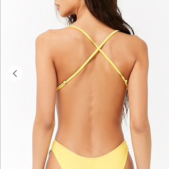 plunging cut out one piece swimsuit - Picture 4 of 7